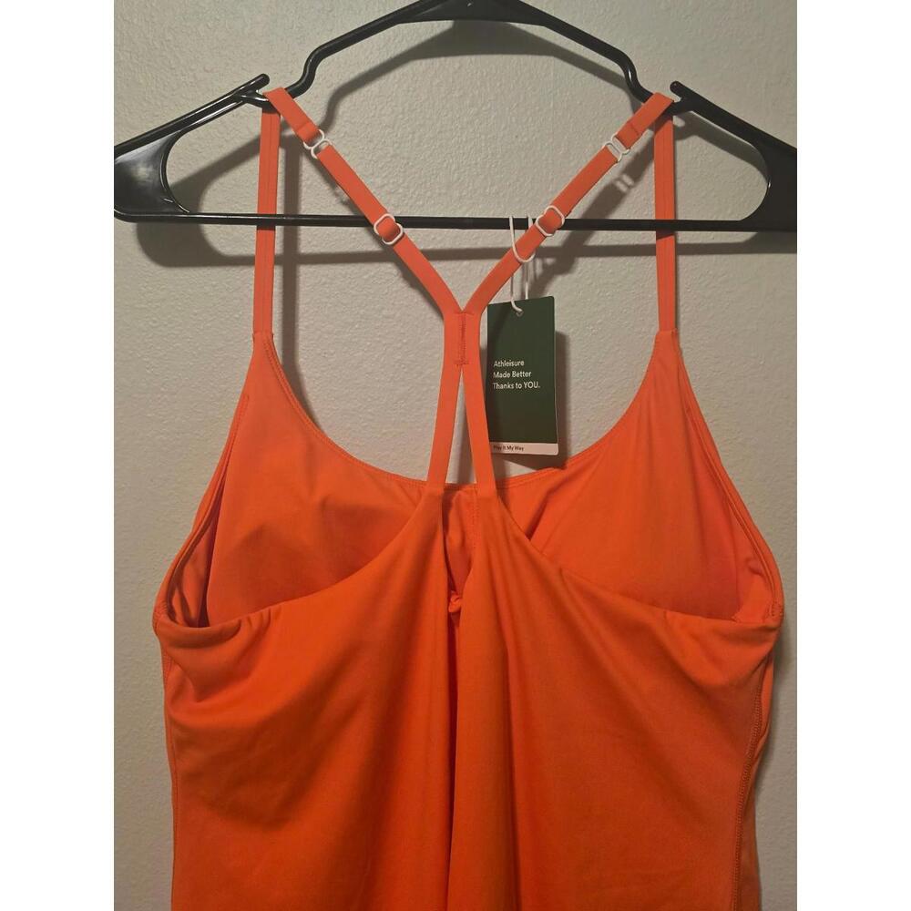 Halara NWT Women’s SoftlyZero Airy Cutout Orange Workout Dress (L) - Picture 4 of 6